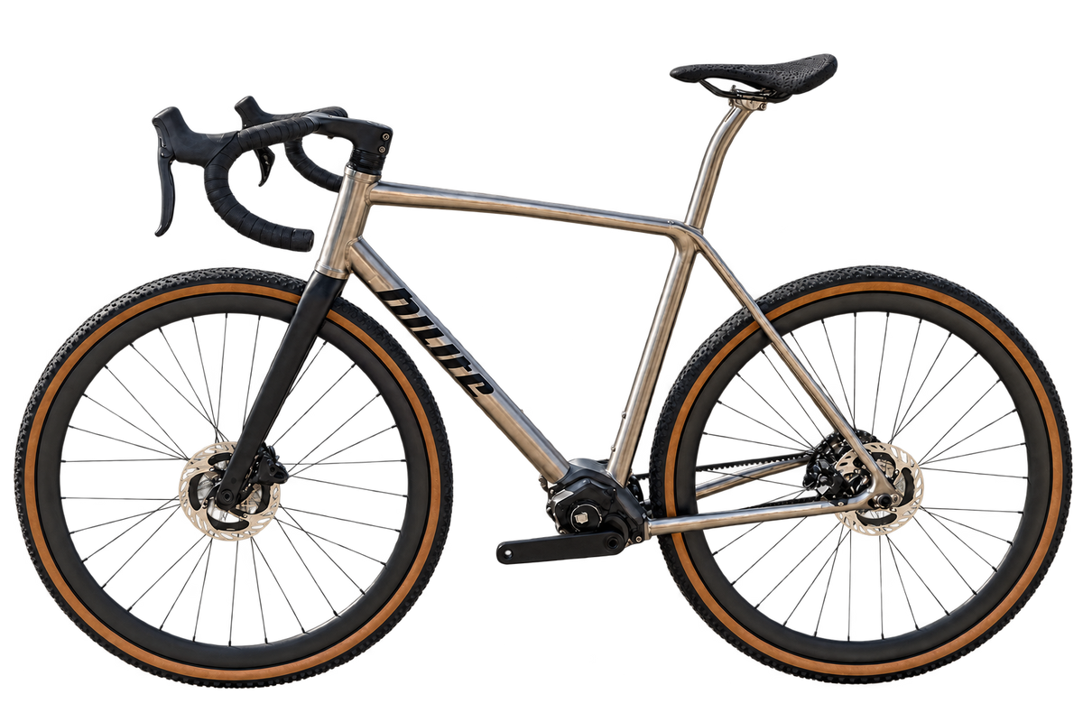 HILITE sPinion Gravel Titan-Titan with titanium fork, Pinion Smart.Shift and Gates belt drive