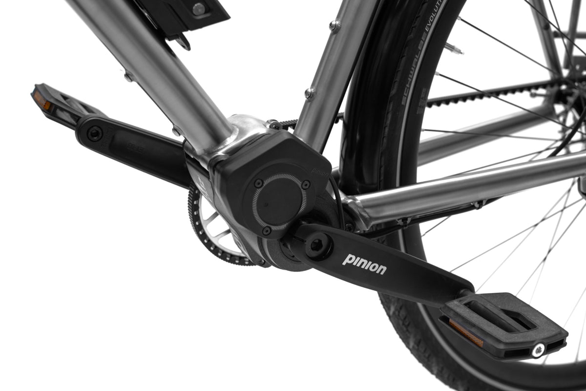 s Pinion Gravel Titanium Bike with Smart.Shift
