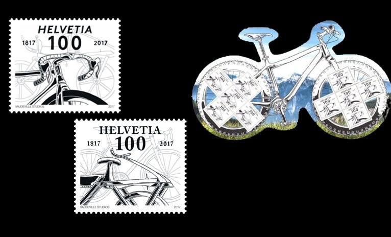 Neue Swiss Post Fahrrad Sondermarken erhältlich